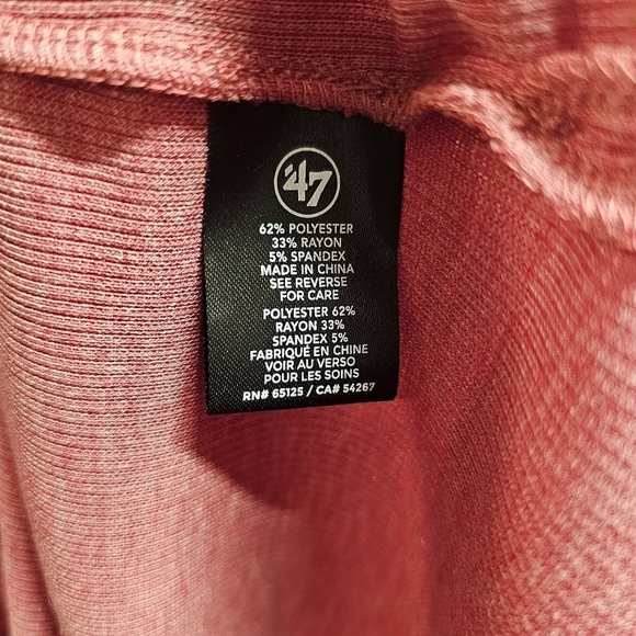 The Black Dog Classic Long Sleeve Shirt Size Small Stretch Pink Casual Ribbed - Picture 7 of 7